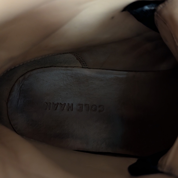 Cole Haan Black Leather Ankle Boots - Picture 5 of 5